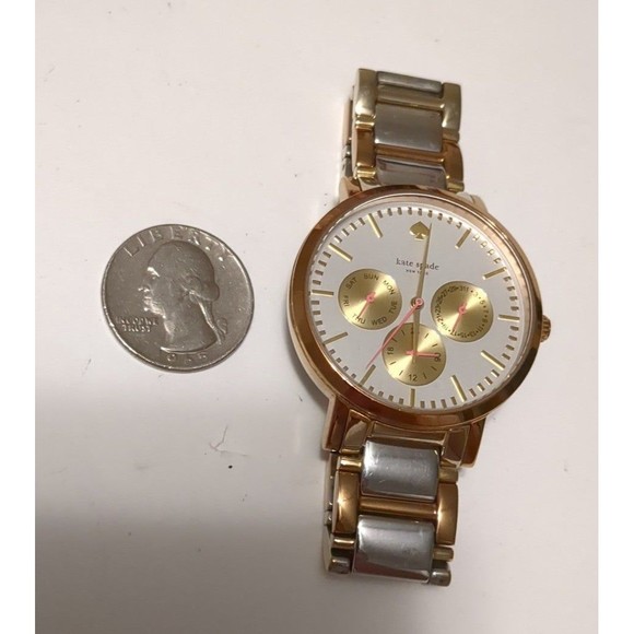 kate spade Gramercy Chronograph two tone watch